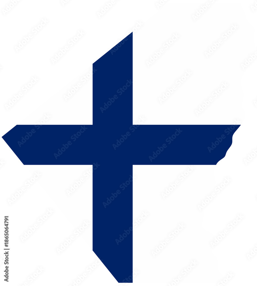 Fototapeta premium Finland National Flag Washi Tape Sticker