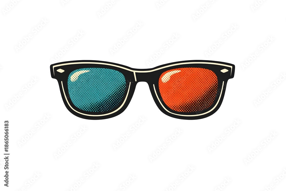 Fototapeta premium Retro Halftone Illustration of Vintage Radio or Gramophone