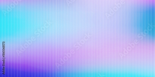 Aesthetic ribbed fractal glass texture. Modern pink, blue and purple gradient pattern. Frosted acrylic surface of door, window, roofs. Wavy striped blurry wallpaper. Vector bg.