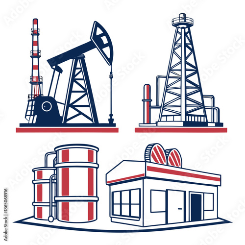 Oil extraction and distribution infrastructure