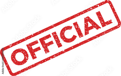 Authentic Red Official Stamp with Distressed Texture Indicating Approval