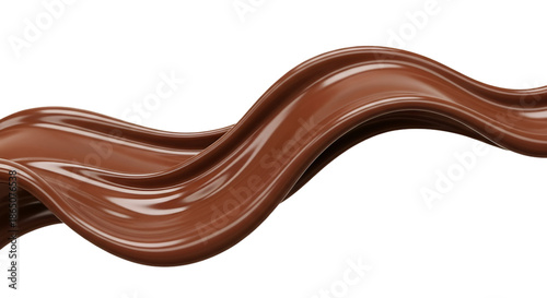 Swirling Liquid Chocolate Wave flow