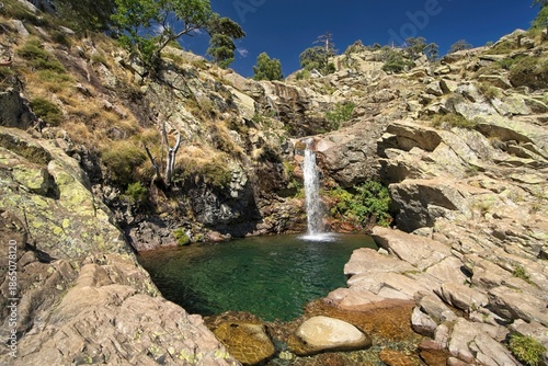 Cascade de la Radule at Col de Vergio, Corsica, France