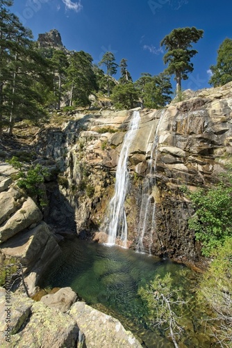 Cascade de la Radule at Col de Vergio, Corsica, France