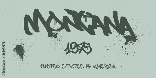 Urban typography and vintage typography college varsity states slogan print for graphic tee t shirt or sweatshirt - Vector