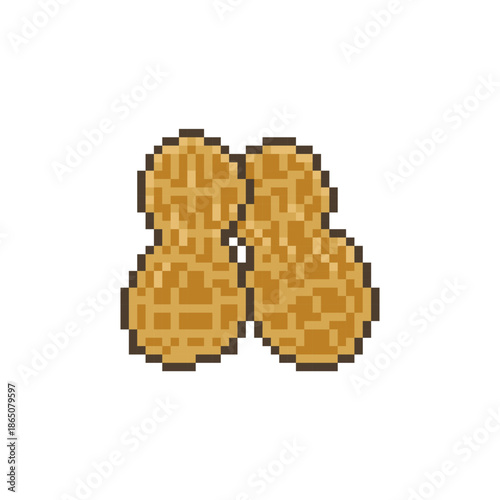 peanut bean draw pixel art