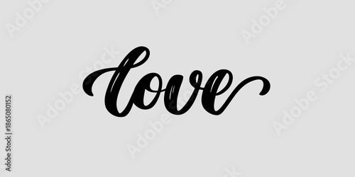 vector illustration of a hand sign love
