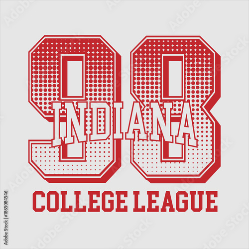 Retro typography university united states state vintage slogan print, 
highlighted grunge texture for graphic t-shirt or sweatshirt hoodie - Vector