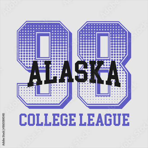 Retro typography university united states state vintage slogan print, 
highlighted grunge texture for graphic t-shirt or sweatshirt hoodie - Vector