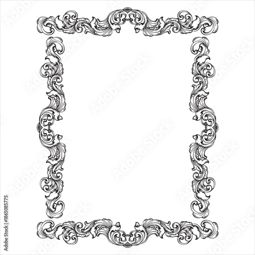 Victorian Style Ornamental Frame Artwork