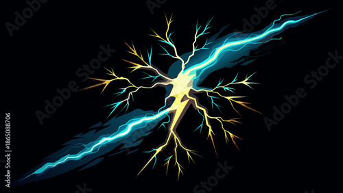 Electric lightning strike