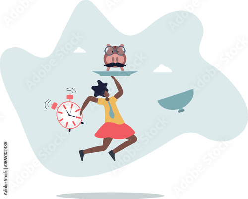 Pension fund investment for retirement, saving or wealth rich senior elderly adult, earning or profit, future value or growth for retirement planning concept,life and employment of people.