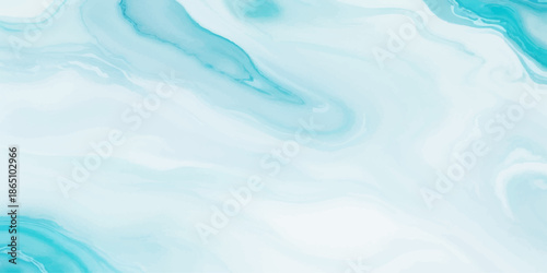 Abstract light blue and teal watercolor marble background with fluid swirls of cyan and white, perfect for modern website designs, wallpapers, and creative art.