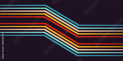 Wavy doodle lines, curved background, black and white graphic design