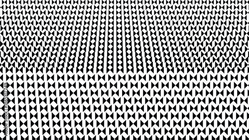  abstract black and white geometric seamless pattern featuring repeating shapes