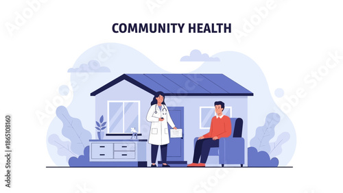 Doctor Visiting Patient at Home.