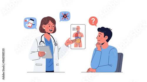 Female Doctor Explaining to Patient.