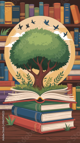 The Tree of Knowledge A Literary Journey, education concept