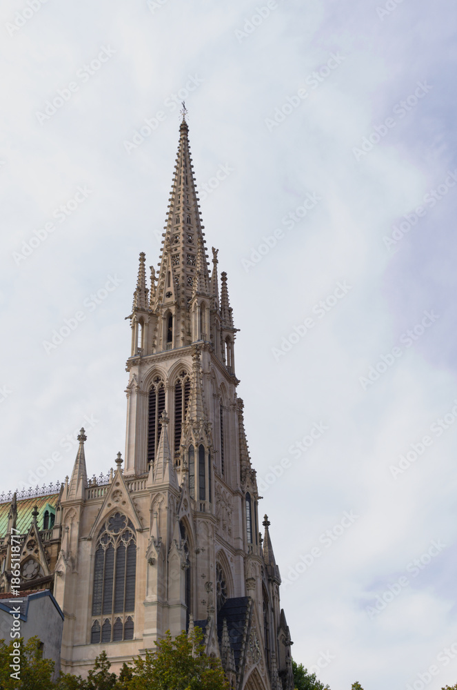 Obraz premium Saint-Epvre Basilica built in the Rayonnant neogothic style. Nancy, France, Europe