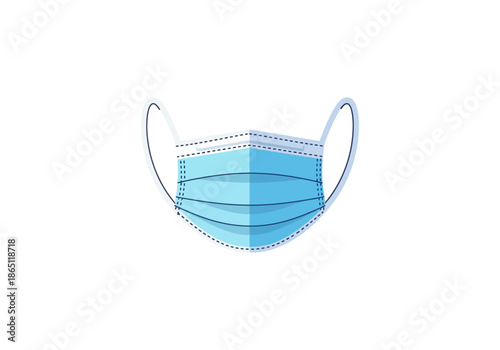 vector concept illustration of health mask