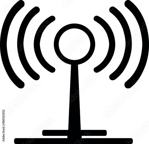 Hotspot icon, wireless internet sharing and connectivity symbol in modern flat vector style