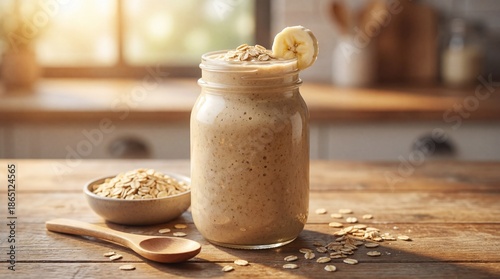 A nutritious smoothie is ar...