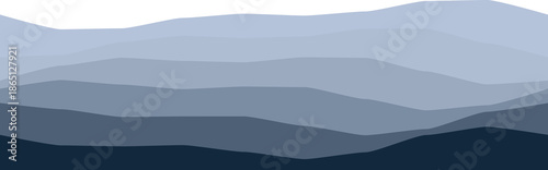 Artistic representation of ocean waves with layered blue shades, depicting movement and depth.