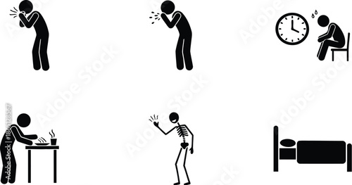 people experiencing stress and fatigue in daily life