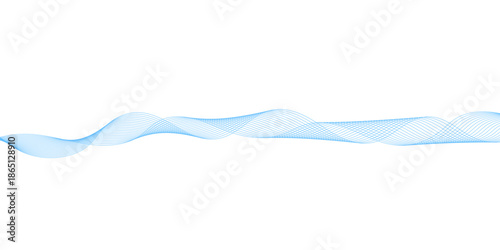 Abstract blue water wave design featuring artistic liquid motion and clean vector curves for a modern sea ocean backdrop wallpaper illustration