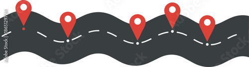 Roadmap Location Route Navigation Map Vector