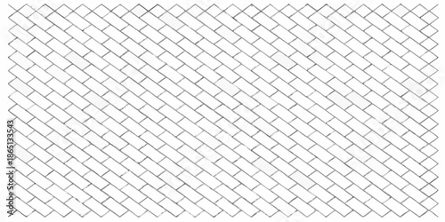 A repeating pattern of diagonally arranged interlocking rectangular shapes in black and white
