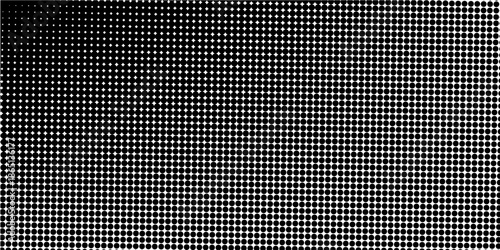 Halftone gradient. Dotted gradient, smooth dots spraying and halftones dot background seamless horizontal geometric pattern vector template set.