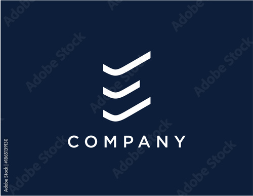 Modern Abstract Letter E Logo Design for Company Branding.