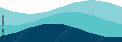 Minimalist blue wave layers create a soothing abstract backdrop for modern design needs.