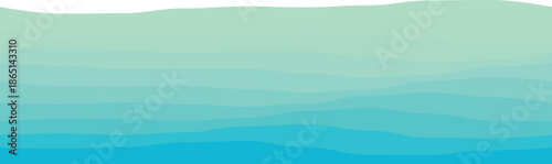 Abstract ocean waves in soothing gradient blues, perfect for serene background or nature-themed design.