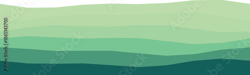 Abstract green wave pattern with a smooth gradient, ideal for creative backgrounds and design purposes.