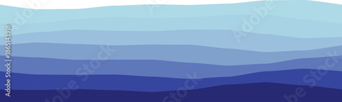 Abstract illustration featuring layered blue waves creating a serene, flowing gradient effect.