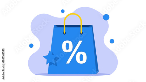 A megaphone emitting sound waves is depicted in a graphic illustration surrounded by abstract shapes and stars.