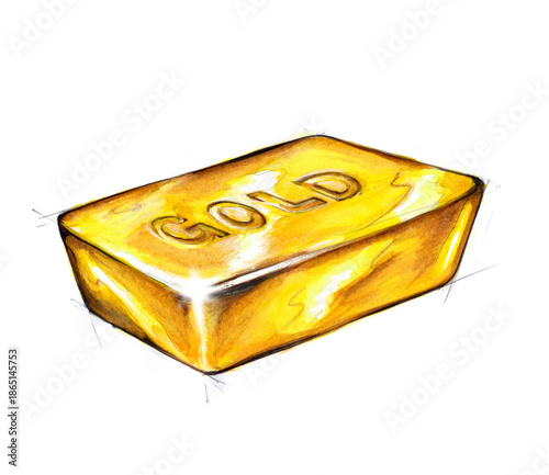Goldbarren mit der Aufschtift GOLD