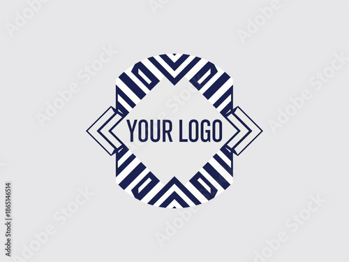 Modern Geometric Logo Template era Page Page.