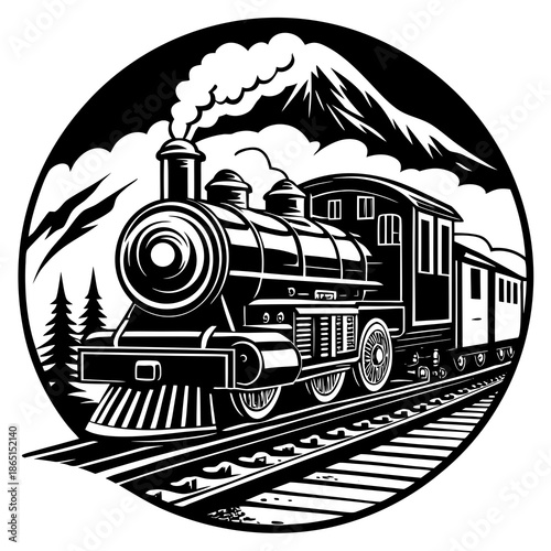 Vintage steam train journey