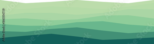Abstract design featuring layered green waves. ideal for background or artistic decoration.
