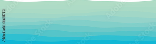 Minimalistic ocean wave design with calming blue gradient, perfect for tranquil backgrounds or decor.