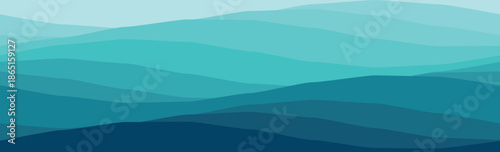 A captivating abstract design featuring layered gradient waves in soothing blue tones, perfect for contemporary projects.