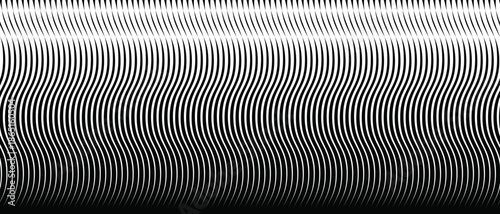 Gradient transition wave lattice. Diagonal smooth halftone stripes black and white vector background. Slanted monochrome fade-out backdrop. Abstract rhythmic geometric overlay.