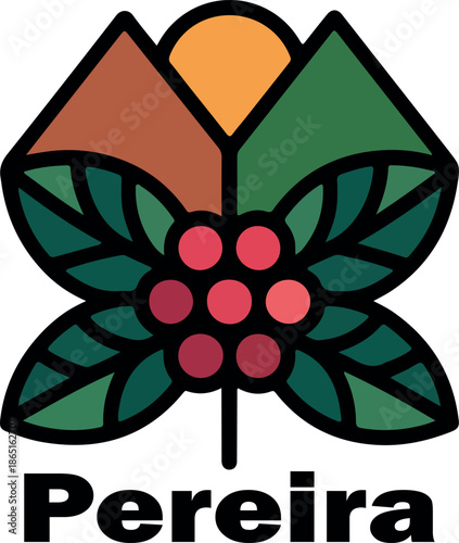 pereira colombia logo vector white background