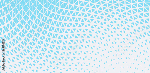 Abstract blue geometric hipster fashion design print halftone triangle pattern