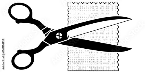 Professional Fabric Shears Tailor Scissors Silhouette