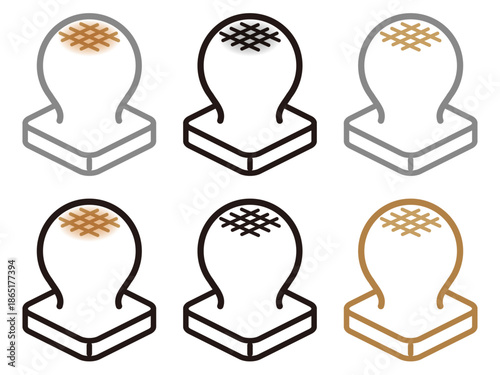 お餅のイラスト素材セット