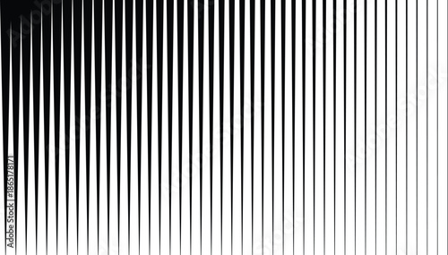 Abstract design featuring monochrome vertical stripes forming a gradient pattern for creative use.